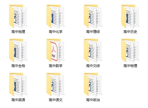 最强高中各科知识提炼版学习资料合集